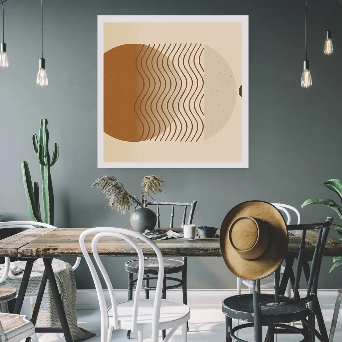 Affiche - Poster - Sur l'origine des figures géométriques - 40x40 cm