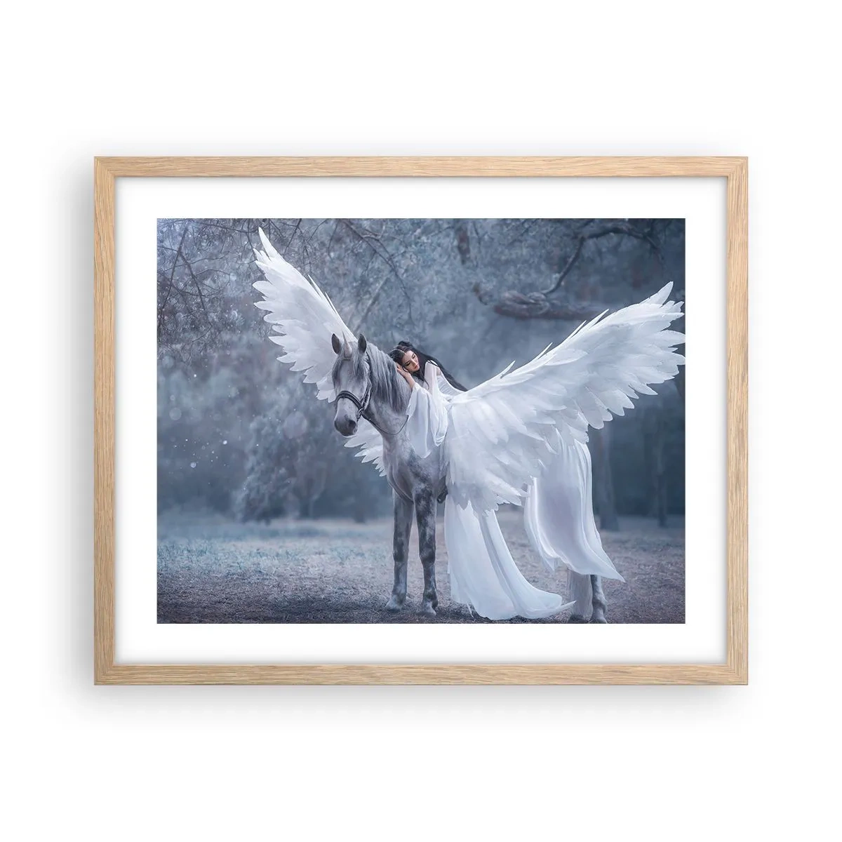 Affiche dans un chêne clair - Poster - Un moment inspiré - 50x40 cm