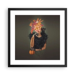 Affiche dans un cadre noir - Poster - Sort de sorcière - 40x40 cm