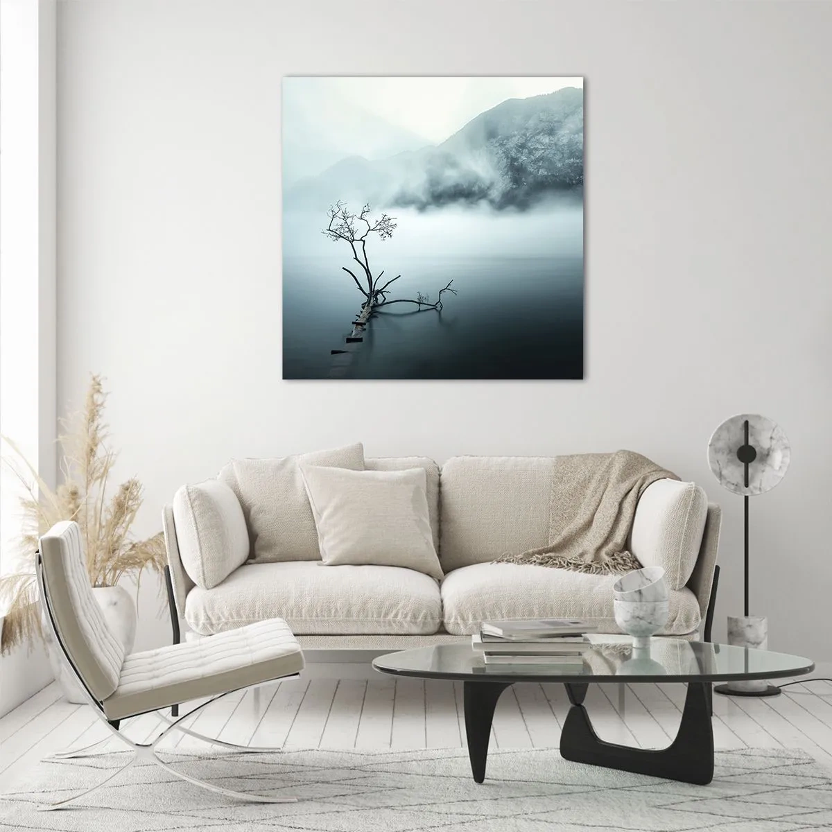 Impression sur verre - Image sur verre - D'eau et de brouillard - 30x30 cm