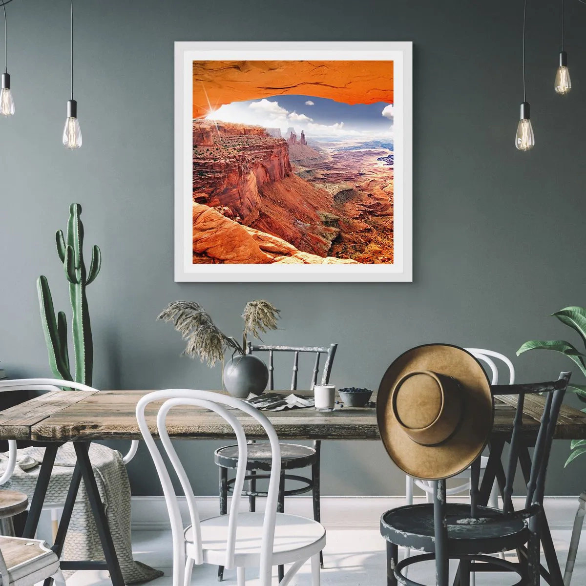 Affiche dans un cadre blanc - Poster - Sculpté par la nature elle-même - 60x60 cm