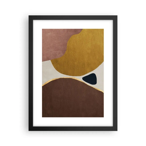 Affiche dans un cadre noir - Poster - L'abstraction – une place dans l'espace - 30x40 cm