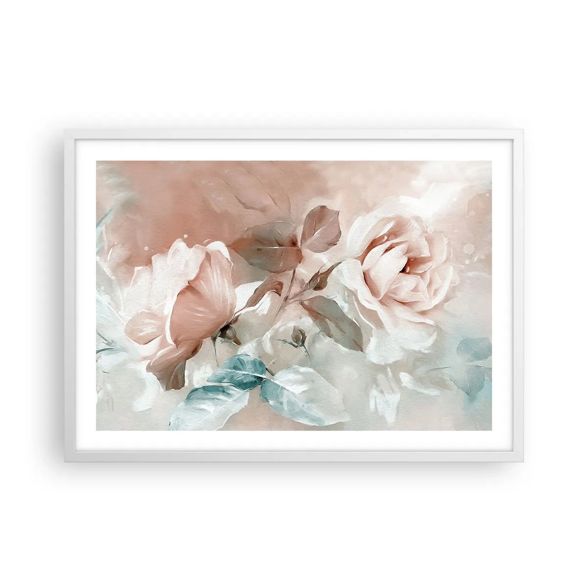 Affiche dans un cadre blanc - Poster - L'esprit du romantisme - 70x50 cm