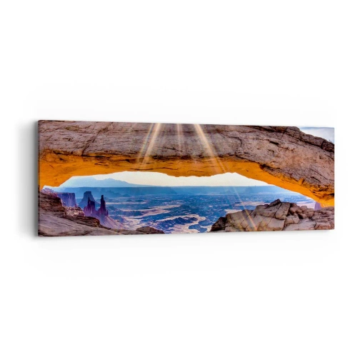 Impression sur toile - Image sur toile - Par la porte rocheuse - 90x30 cm