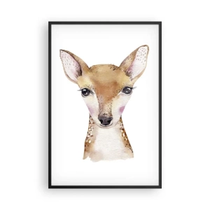 Affiche dans un cadre noir - Poster - L'innocence de la nature - 61x91 cm