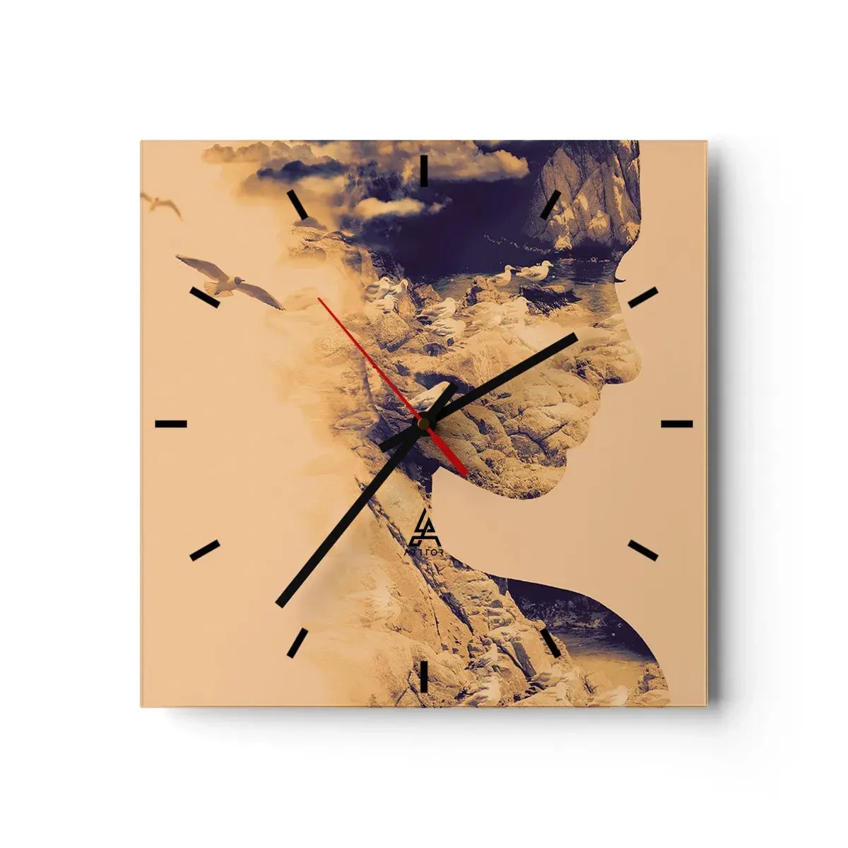 Horloge murale - Pendule murale - Beauté de la nature - 40x40 cm