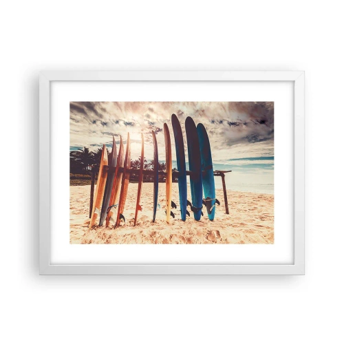 Affiche dans un cadre blanc - Poster - Bonne nuit, à demain - 40x30 cm