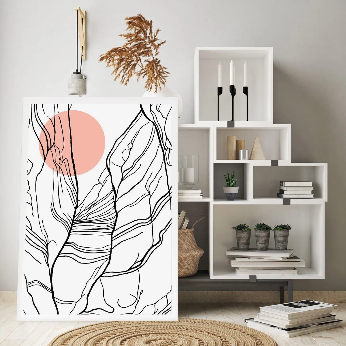 Affiche - Poster - Dans un réseau de brindilles - 30x40 cm