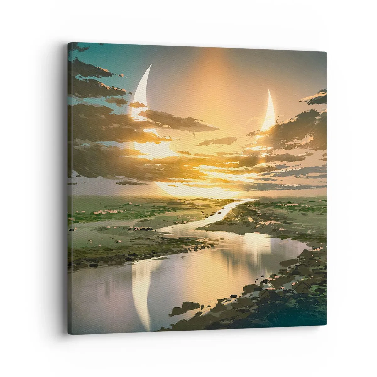 Impression sur toile - Image sur toile - Quelque part dans une galaxie lointaine, très lointaine - 40x40 cm