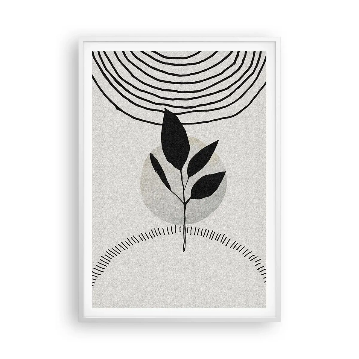 Affiche dans un cadre blanc - Poster - Composition : rituels de la nature - 70x100 cm