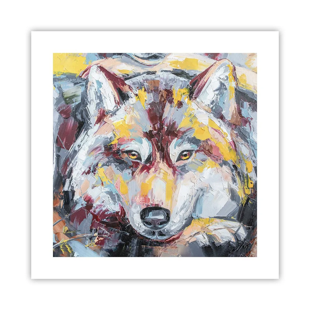 Affiche - Poster - En paix au milieu des siens - 40x40 cm