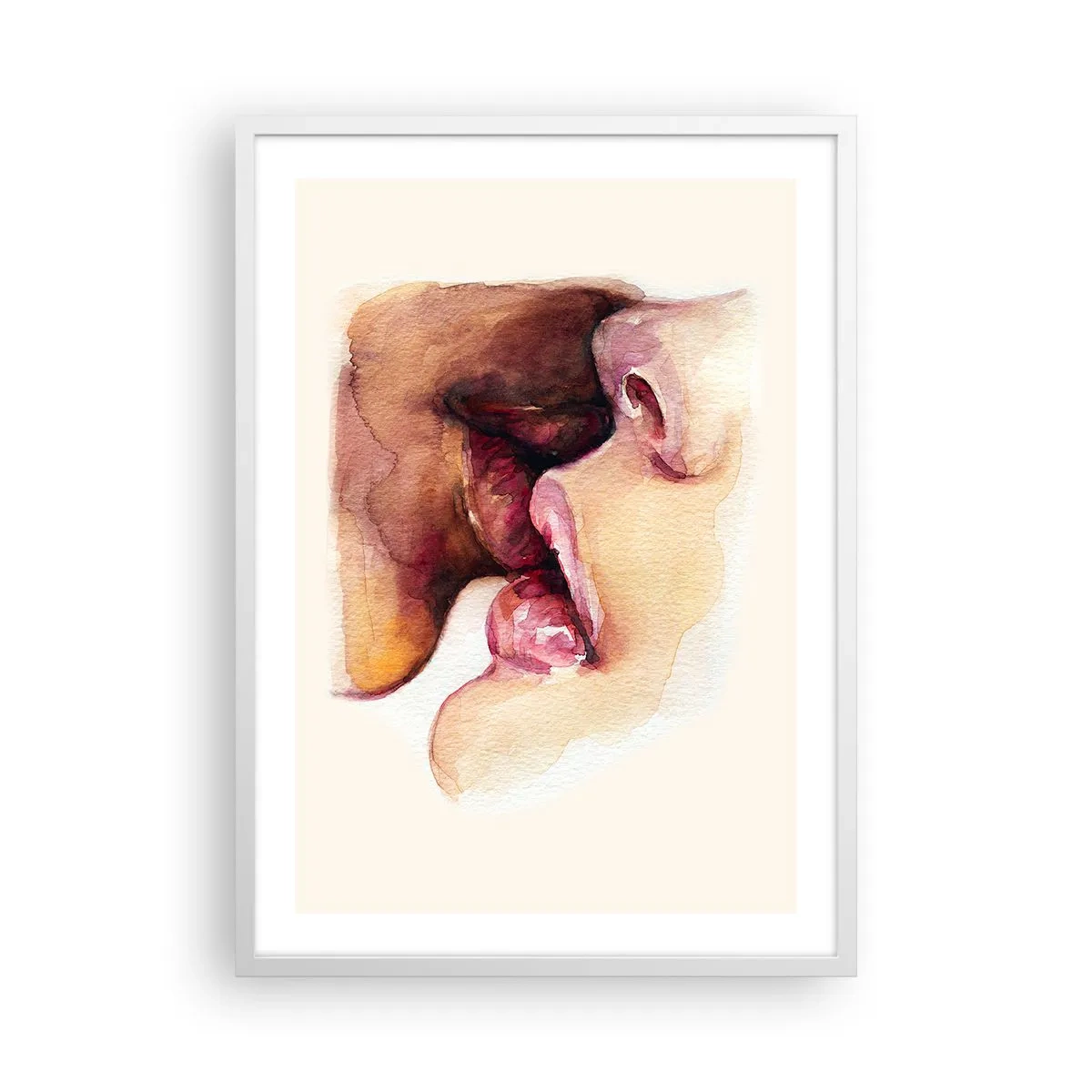 Affiche dans un cadre blanc - Poster - Comme le jour et la nuit, la terre et le ciel - 50x70 cm
