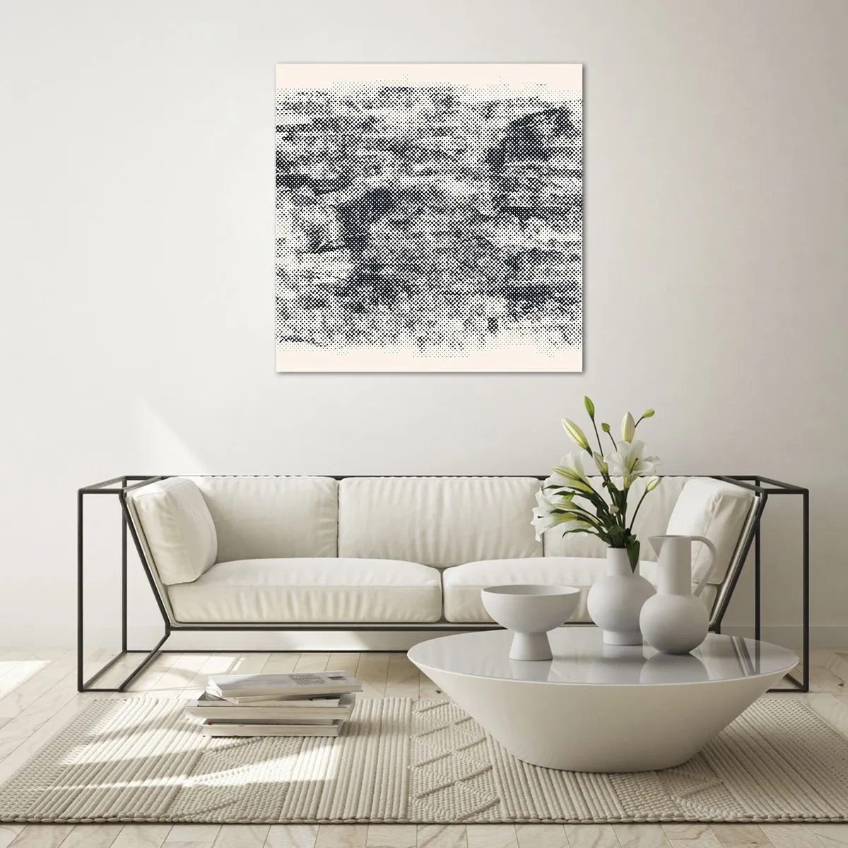 Impression sur verre - Image sur verre - Composition brumeuse - 60x60 cm