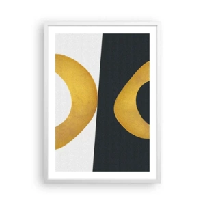 Affiche dans un cadre blanc - Poster - Avant tout : l’or - 50x70 cm