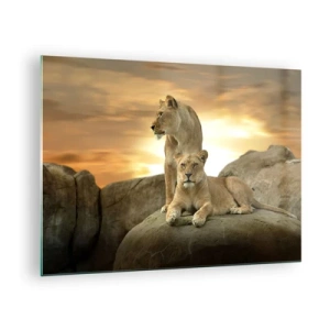 Impression sur verre - Image sur verre - Majesté royale - 70x50cm - Majesté royale - Décoration murale moderne pour le salon et la chambre ARTTOR