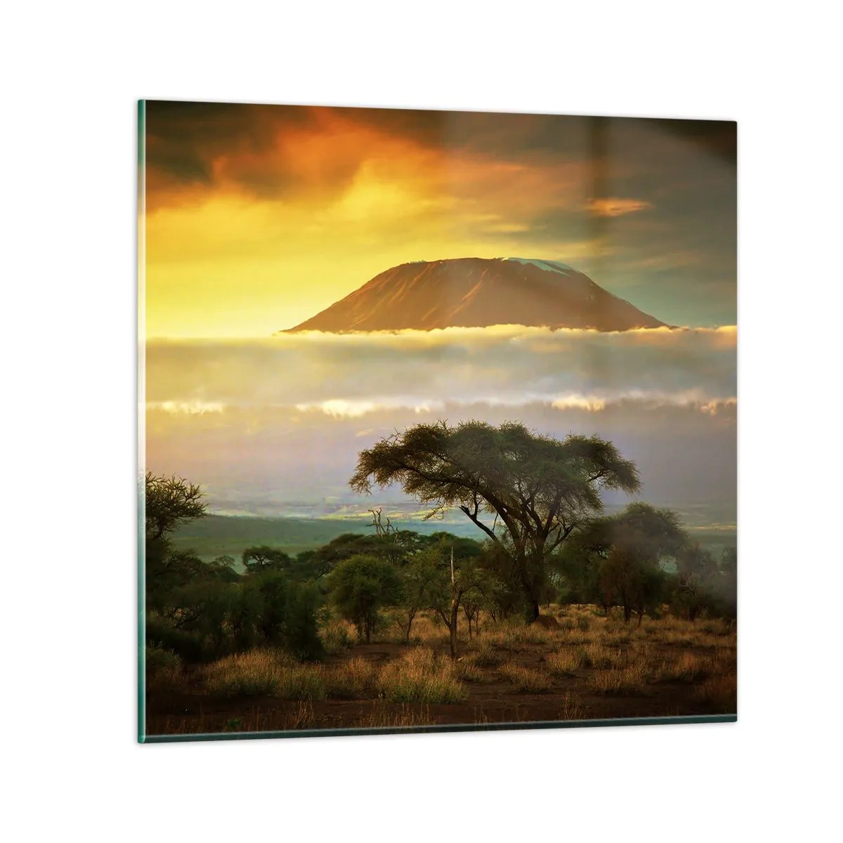 Impression sur verre - Image sur verre - Un rêve de voyageur - 40x40 cm