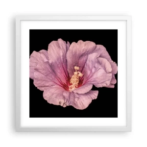 Affiche dans un cadre blanc - Poster - Directement au coeur - 40x40 cm