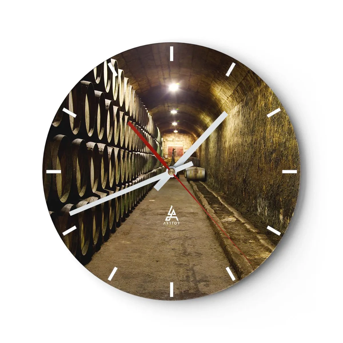 Horloge murale - Pendule murale - Qu'il est bon de s'allonger - 40x40 cm