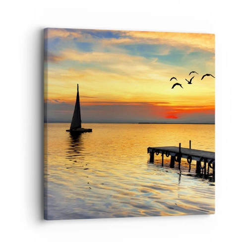 Impression sur toile - Image sur toile - Le soir revient - 30x30 cm