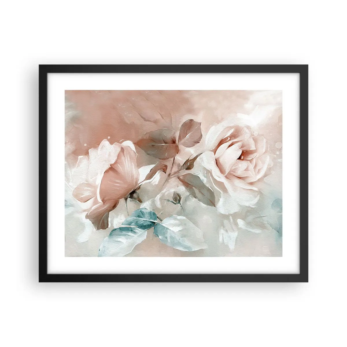 Affiche dans un cadre noir - Poster - L'esprit du romantisme - 50x40 cm