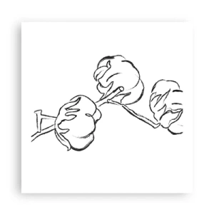 Affiche - Poster - Duvet de coton - 60x60 cm