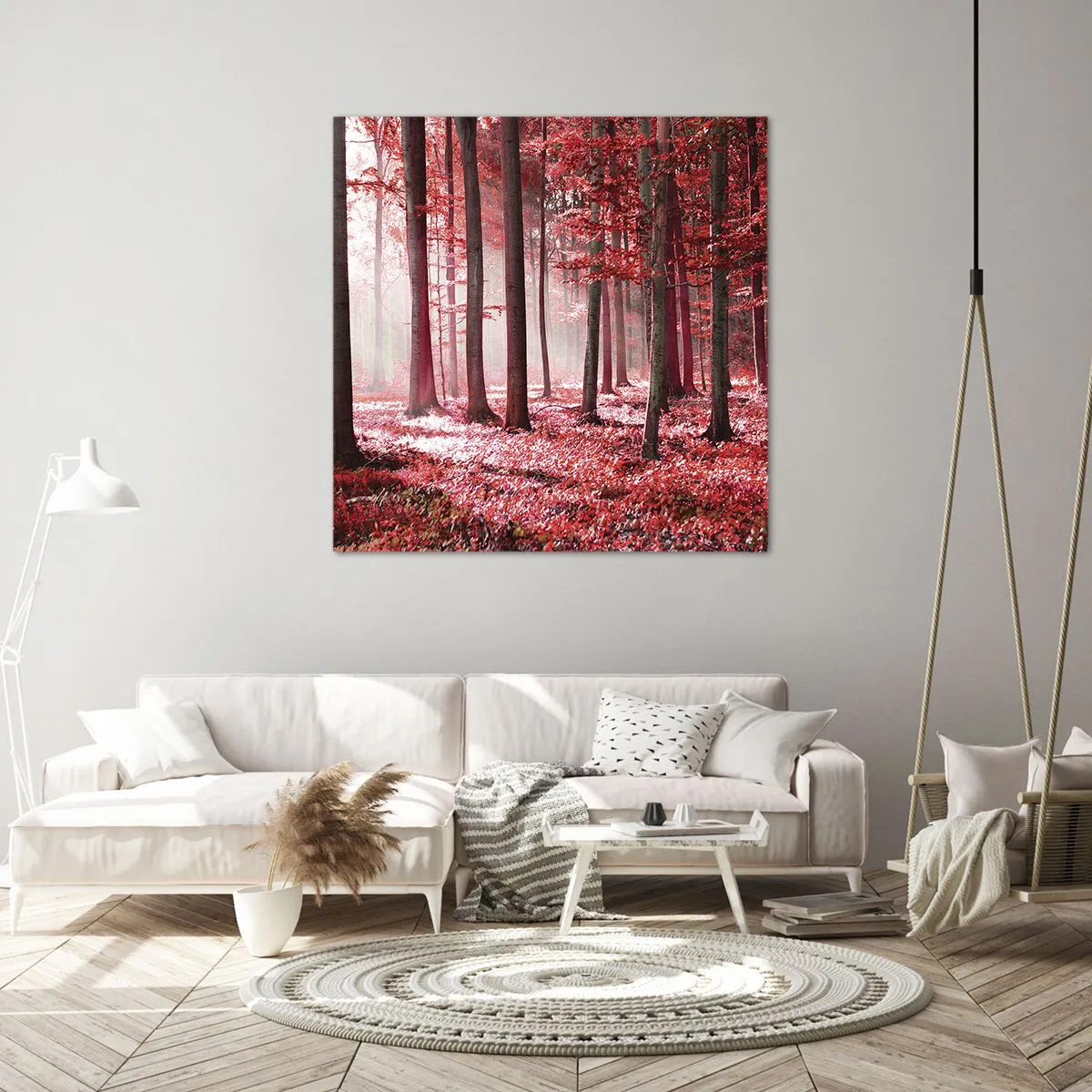 Impression sur toile - Image sur toile - Le rouge est tout aussi beau - 60x60 cm