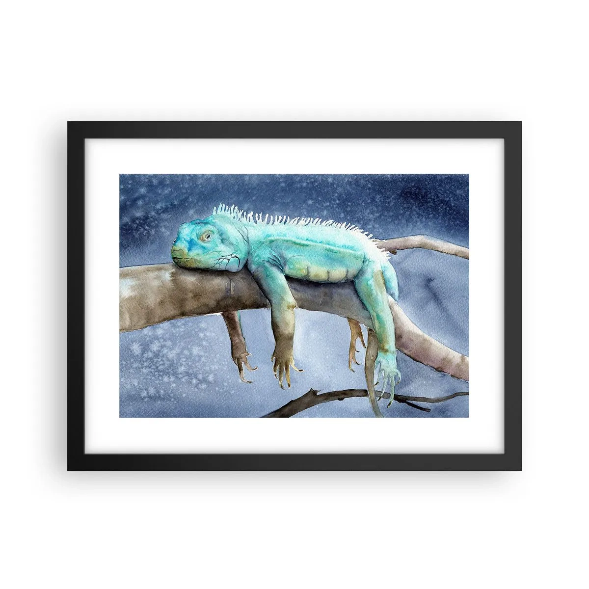 Affiche dans un cadre noir - Poster - Tout va bien! - 40x30 cm