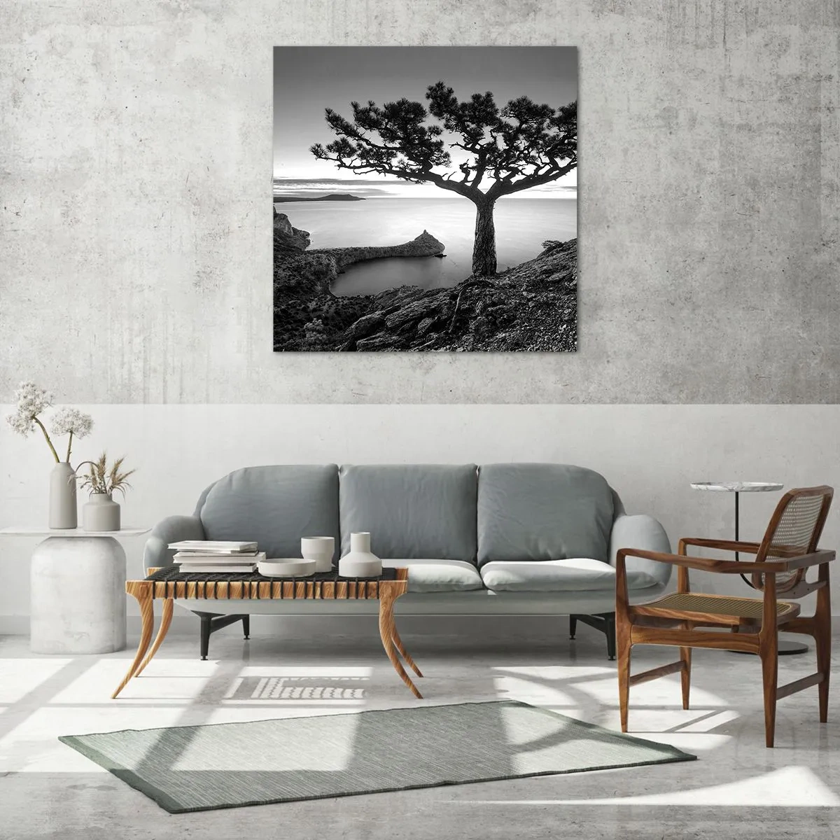 Impression sur verre - Image sur verre - Paix jusqu'à l'horizon - 70x70 cm