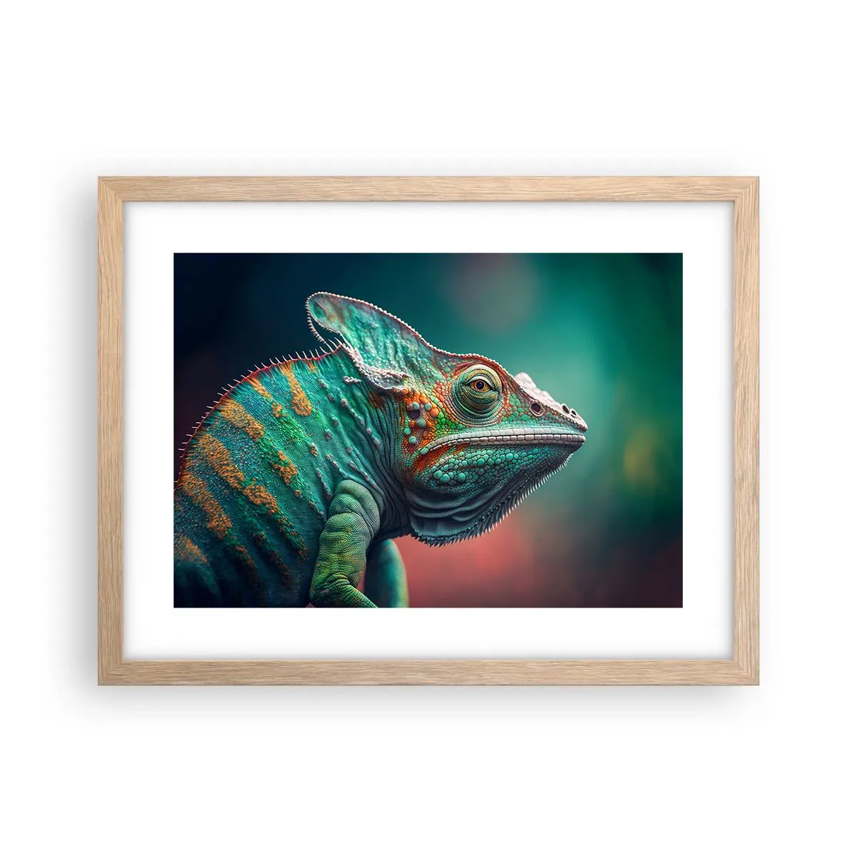 Affiche dans un chêne clair - Poster - Vous me voyez? Pas bien… - 40x30 cm