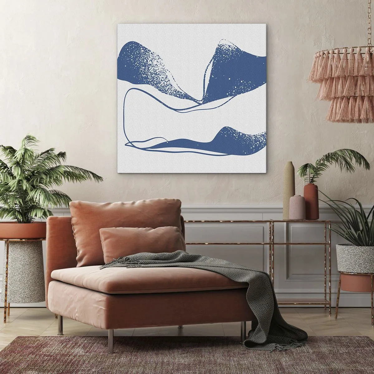 Impression sur toile - Image sur toile - Abstraction ailée - 40x40 cm