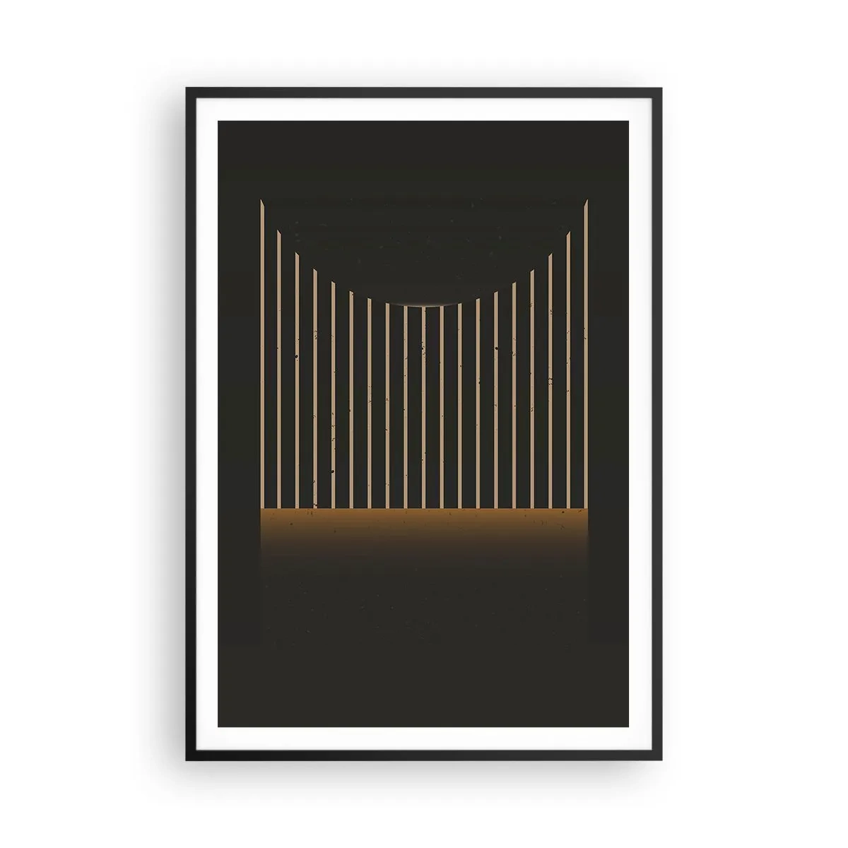 Affiche dans un cadre noir - Poster - Explorez les ténèbres - 70x100 cm