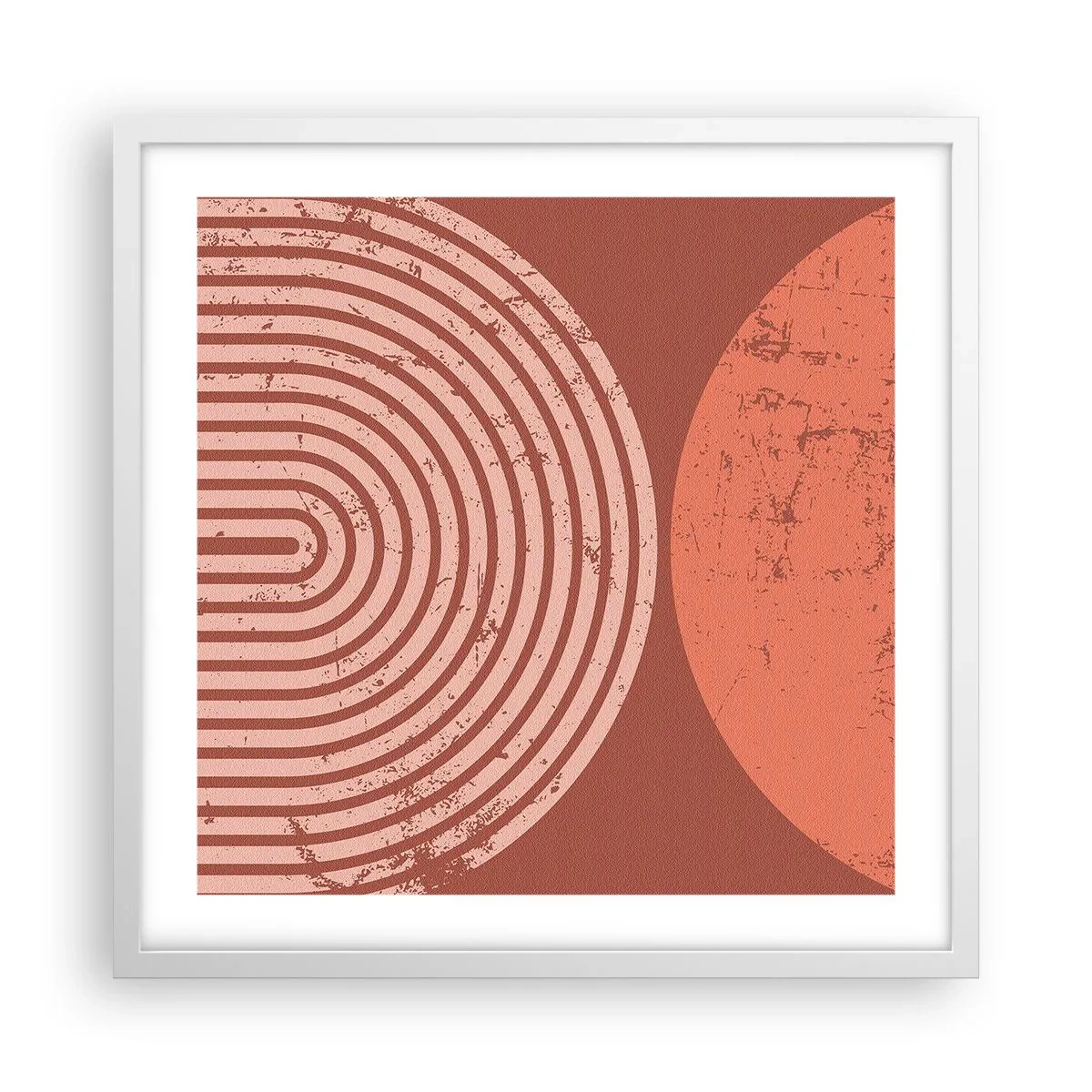 Affiche dans un cadre blanc - Poster - Une relation proche - 50x50 cm