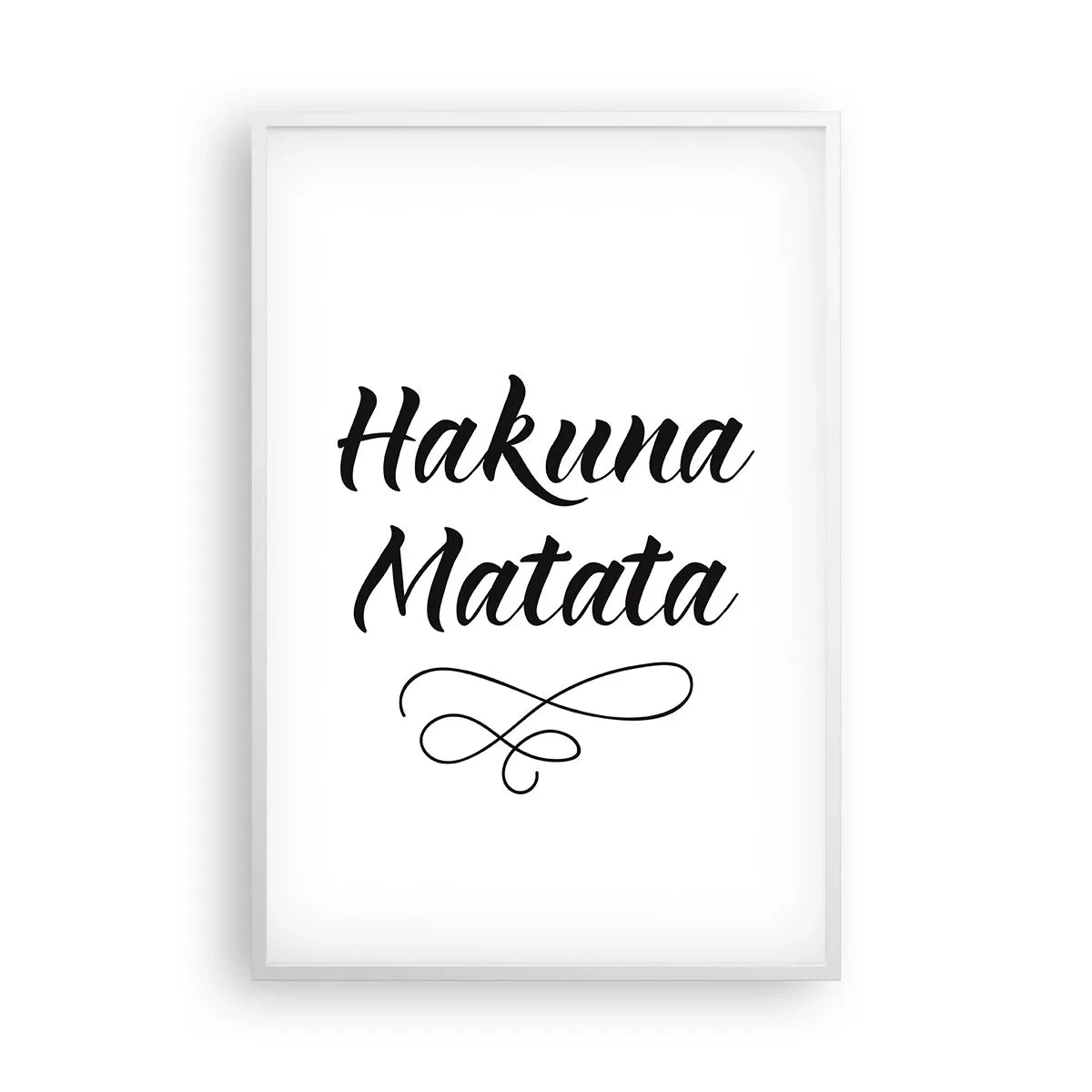 Affiche dans un cadre blanc - Poster - Le meilleur conseil - 61x91 cm