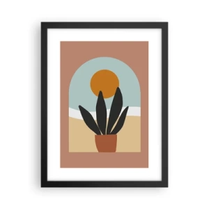 Affiche dans un cadre noir - Poster - Petits bonheurs - 30x40 cm