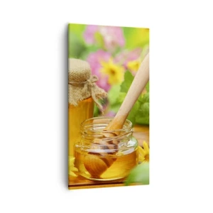 Impression sur toile - Image sur toile - Doux et fleuri - 55x100 cm