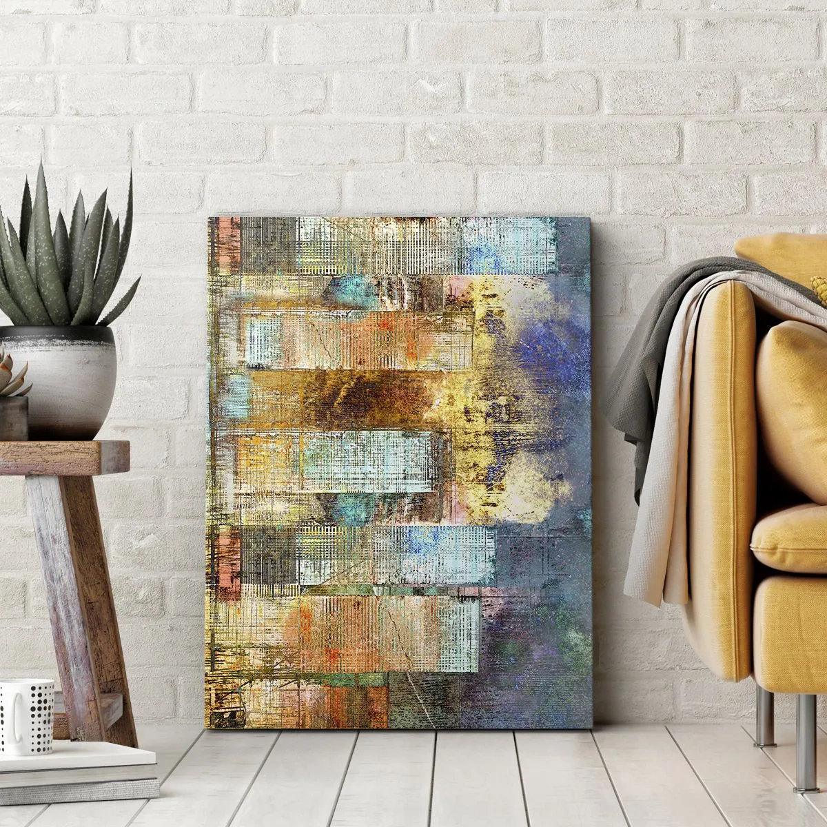 Impression sur toile - Image sur toile - Une métropole ensoleillée - 65x120 cm