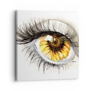 Impression sur toile - Image sur toile - Un look aussi chaud que l'été - 30x30 cm