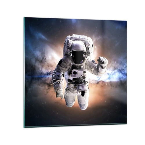 Impression sur verre - Image sur verre - Salutations de l'espace - 30x30 cm