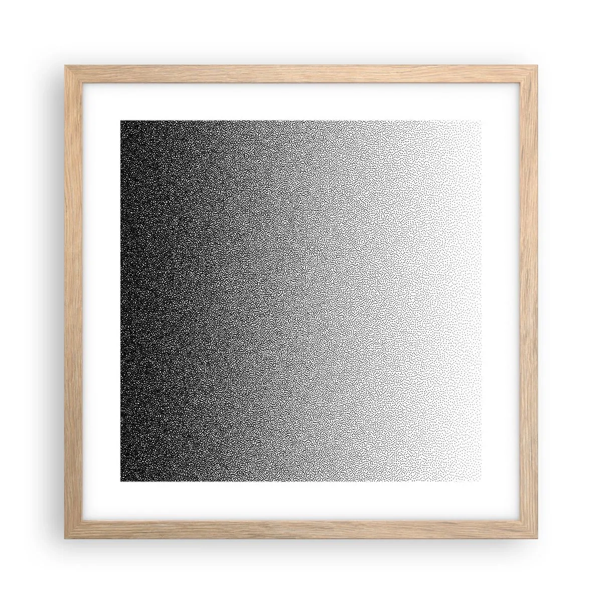 Affiche dans un chêne clair - Poster - Du coté de la lumière - 40x40 cm