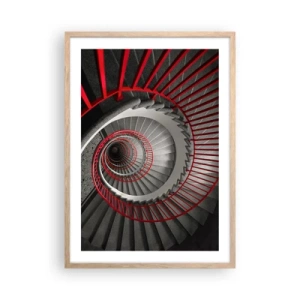 Affiche dans un chêne clair - Poster - Amusement architectural - 50x70 cm