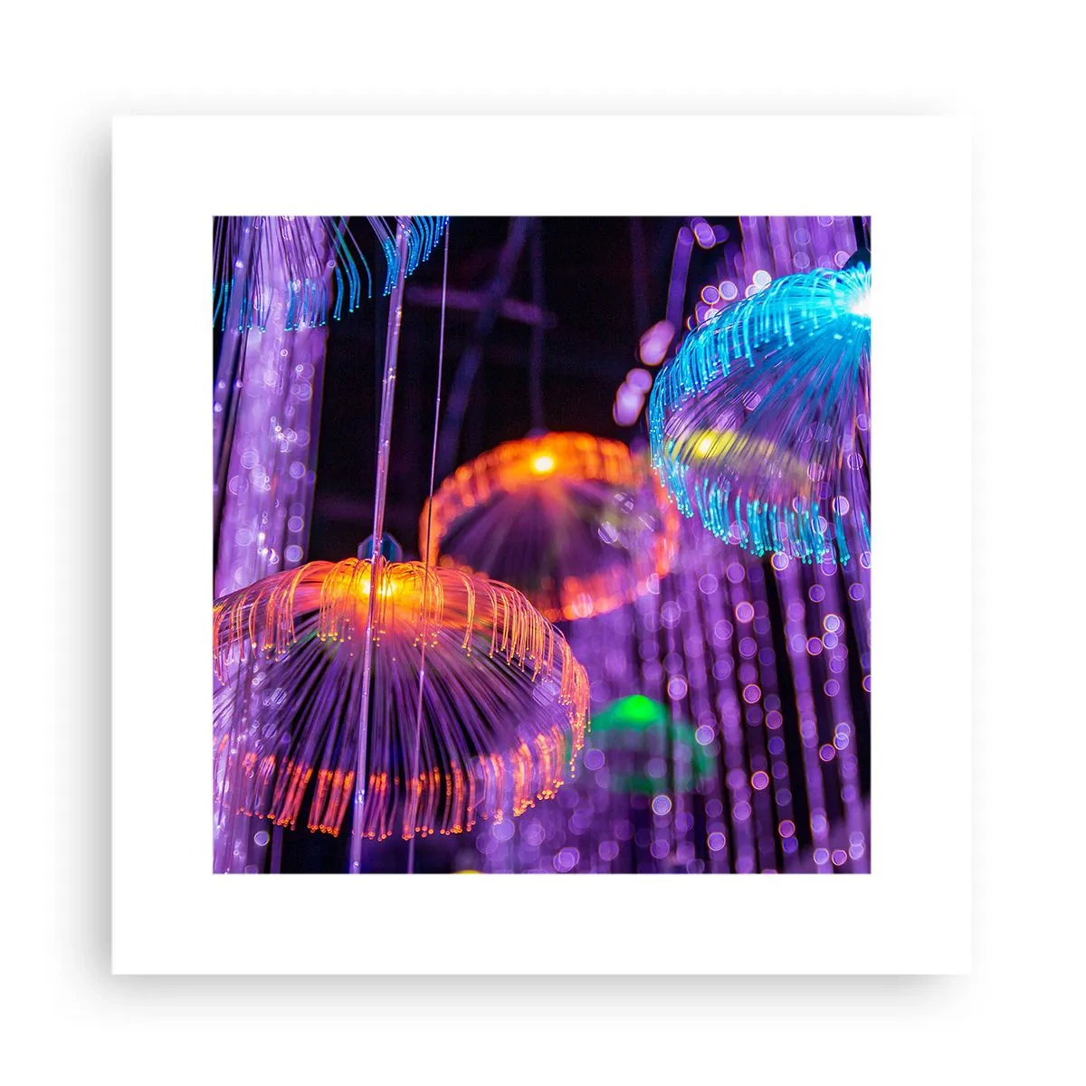 Affiche - Poster - Fontaine lumineuse - 30x30 cm