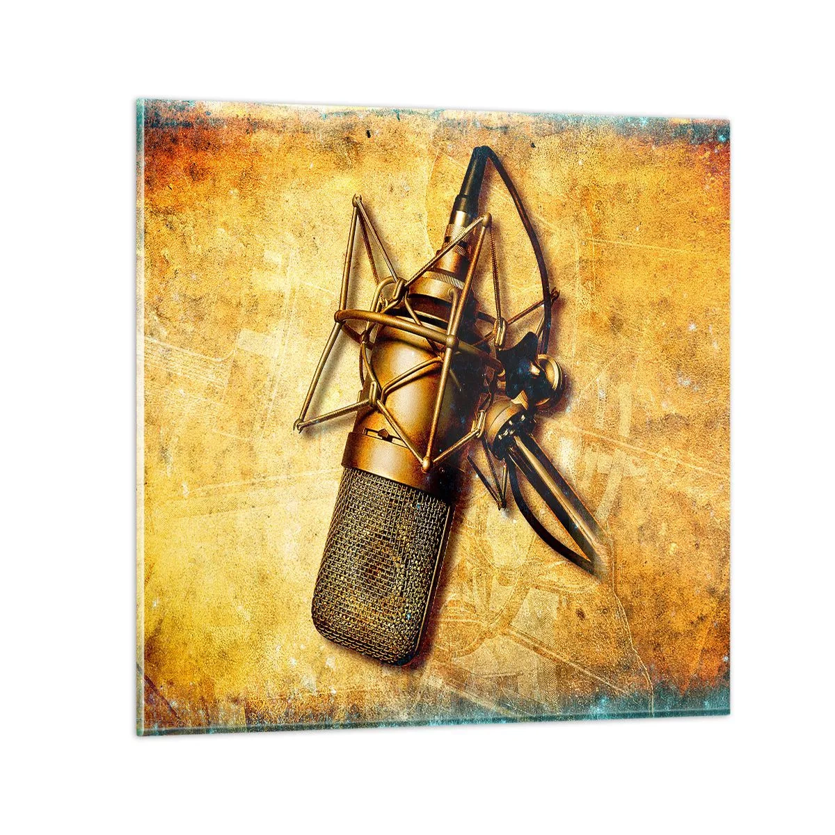 Impression sur verre - Image sur verre - Les années d'or de la radio - 40x40 cm