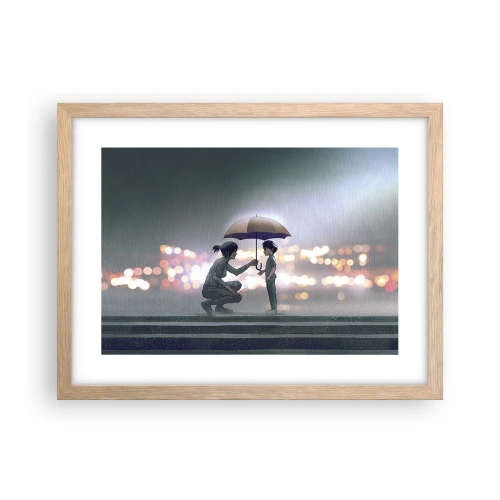 Affiche dans un chêne clair - Poster - Et maintenant, tout va bien - 40x30 cm