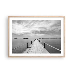 Affiche dans un chêne clair - Poster - Et peut-être un voyage... - 70x50 cm