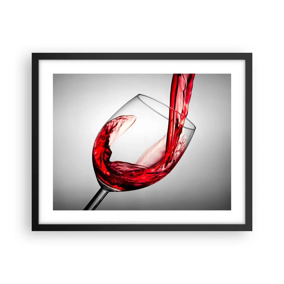 Affiche dans un cadre noir - Poster - Nuance - mouvement - son - 50x40 cm