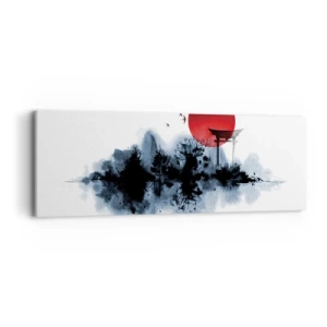 Impression sur toile - Image sur toile - Vue japonnaise - 90x30 cm