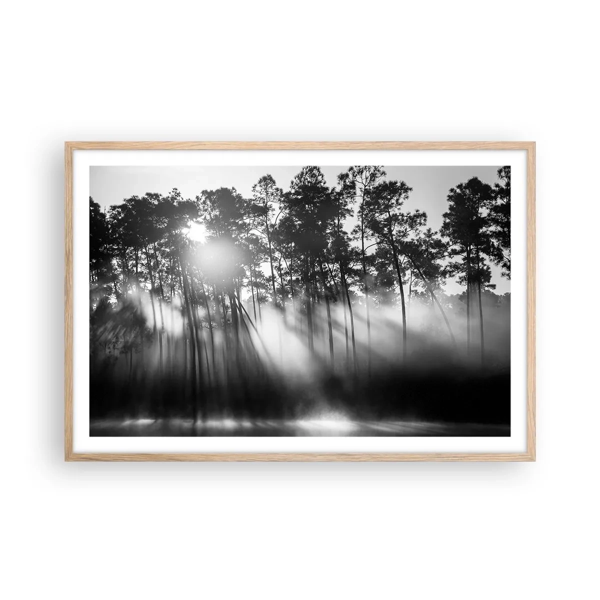 Affiche dans un chêne clair - Poster - Soleil inarrêtable - 91x61 cm
