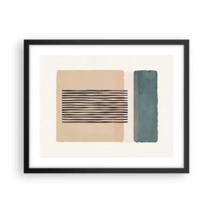 Affiche dans un cadre noir - Poster - Tout est en ordre - 50x40 cm