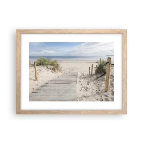 Affiche dans un chêne clair - Poster - A l'horizon - 40x30 cm