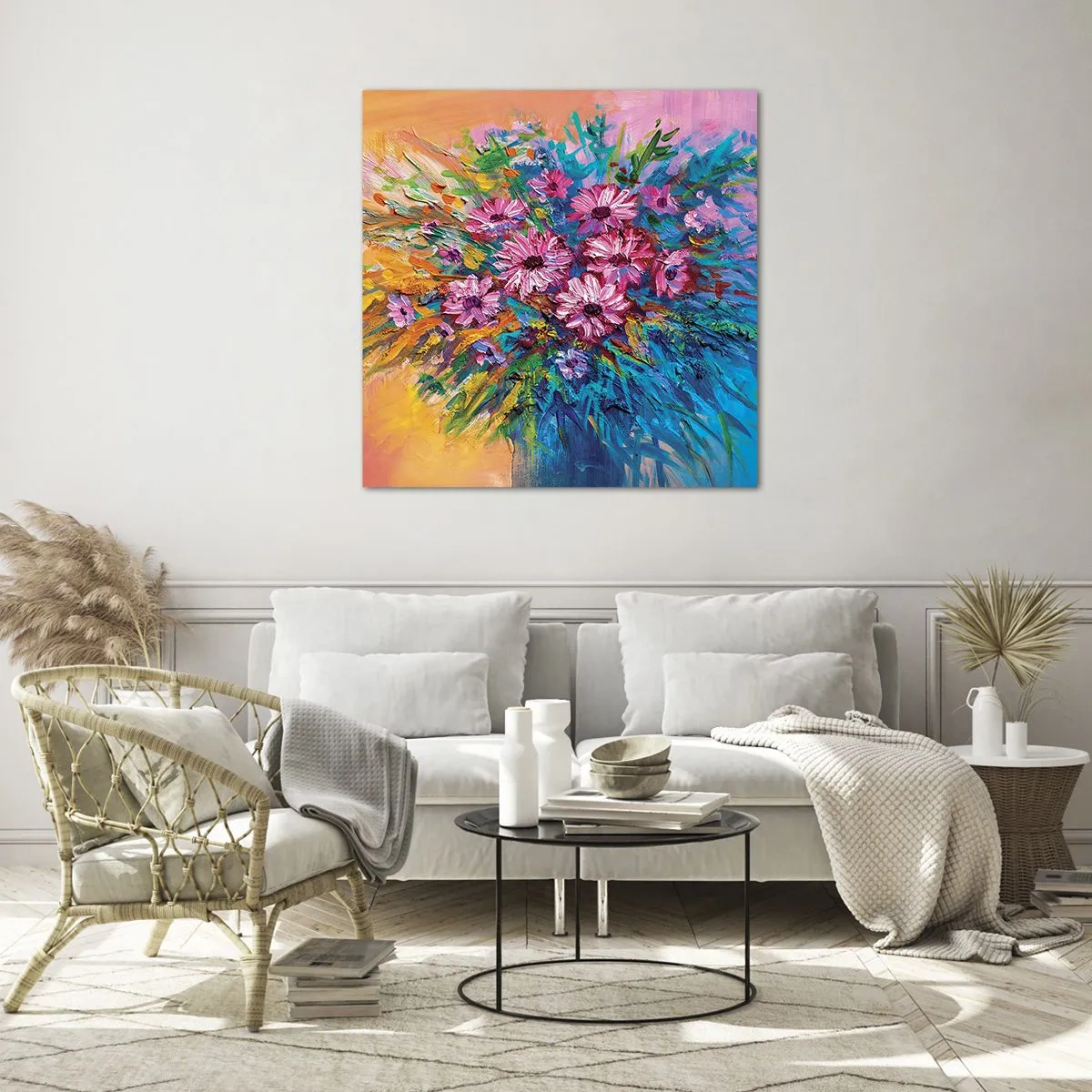 Impression sur verre - Image sur verre - Énergie de la vie - 40x40 cm